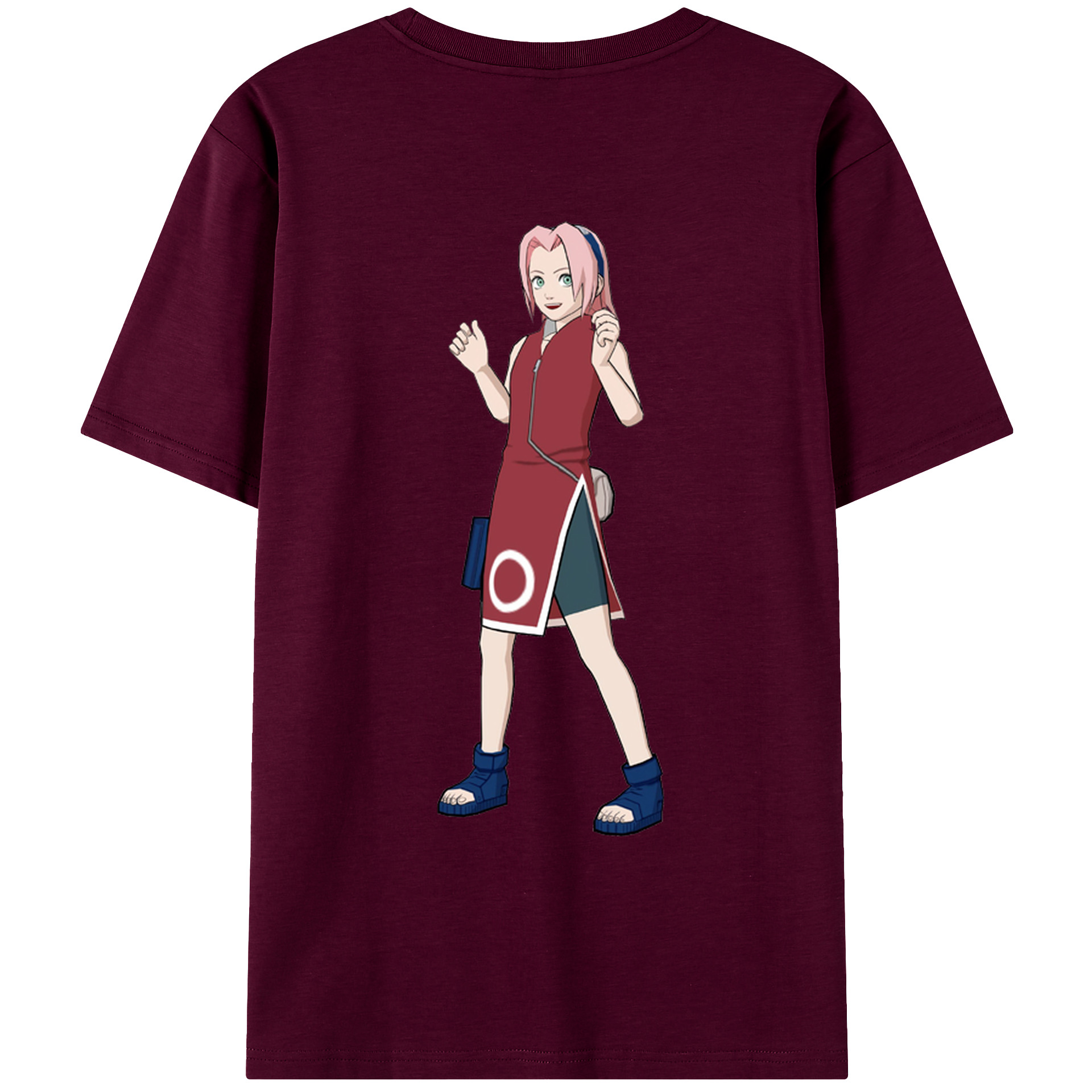 （画像用） NARUTO -ナルト- 春野サクラ Haruno Sakura レディース半袖Tシャツ(バックプリント)